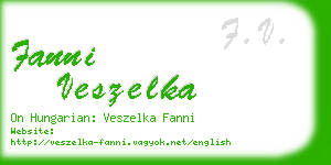 fanni veszelka business card